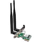 Tenda E12 AC1200 PCI Wireless Dual Band Network Card, 867Mbps 5GHz and 300Mpbs 2.4GHz, 2 Detachable 5dBi External Antennas, W