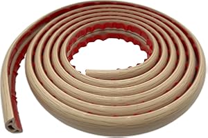 JAHOMFAI Canaletas para Cables Adhesivas, Madera Pasacables Suelo Goma, Canaleta para Uso en Oficinas, Escuela, Almacén, Conciertos, Etc, para Proteger Los Cables Evitar Riesgos deTropiezo