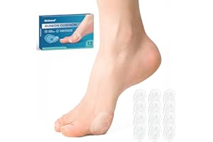 Kimihome Hallux-Polster, weiche Gel-Zehenprotektoren zur Schmerzlinderung, bleiben Tag und Nacht an Ort und Stelle, reduzieren Reibung, Pressure und Blasen – wasser- und schweißbeständig, 12er-Pack