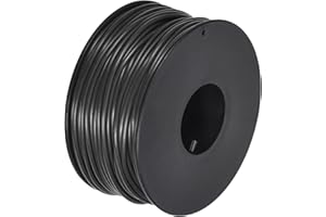 sourcing map 22AWG Wire 22 Gauge Stranded Wire PVC Hookup Wire 30M/100ft Black, Electrical Wire UL1007 Spool Tinned Copper Wire for Internal Connecting Wire, Marine