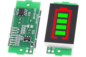 CRGANGZY 1/2/3/4/6/7/8S Batterieleistungstester for Elektrofahrzeuge, LED-Anzeige, Li-Ionen-Batteriekapazitätsanzeigemodul, 4 Abschnitte, 3–34 V, 5 mA