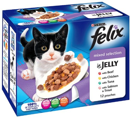 Preisvergleich Produktbild Felix Chunks In Jelly Mixed Selection Pouch 12x100g