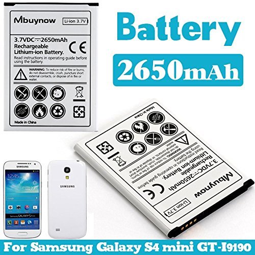Mbuynow 2650mAh Li-ion Bater a de Reemplazo Recargable para Samsung Galaxy S4 mini GT-i9190 i9195 reviews Mbuynow 2650mAh Li-ion Bater a de Reemplazo Recargable para Samsung Galaxy S4 mini GT-i9190 i9195