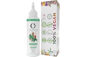 ORGANIC FOREST 100% WEGAŃSKI Czysty, tłoczony na zimno olej rycynowy na porost włosów | Olejek do włosów bez heksanu dla kobiet i mężczyzn | Pielęgnacja skóry, Włosy, Paznokcie, Nawilżanie suchej skóry, Rzęsy