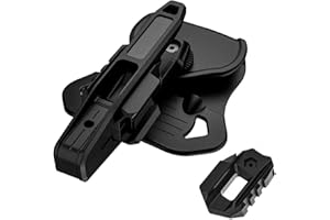 Peminkoo Étui de Pistolet Militaire Tactique dissimulé, Gauche Droite, pour Tous Les Accessoires Airsoft à Double Pile G1ock 9mm/SW40/357