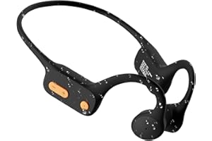 Tayogo Cuffie a conduzione ossea, cuffie impermeabili per il nuoto IPX8, cuffie a orecchio aperto Bluetooth 5.4 con microfono, cuffie subacquee per il nuoto, carica magnetica veloce, memoria da 32 GB