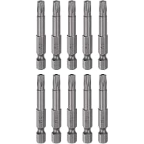 QUARKZMAN TS8 Torx Sicherheitsbit – 5-Punkt Stern, Magnetisch, 1/4 Zoll Sechskant, 50 Mm, Aus S2 Stahl