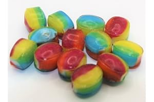 PIN24SHOP 100 gr de bonbons arc-en-ciel sans sucre