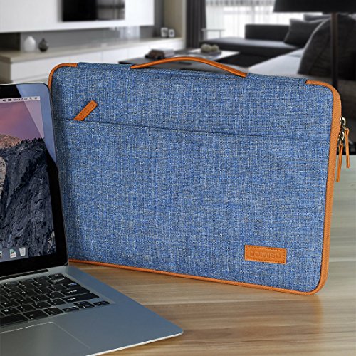 DOMISO 10 1 Zoll Laptoptaschen Etui Notebook Sleeve Case H  lle Tasche Schutzh  lle mit Griff f  r 12  MacBook   10 8  Microsoft Surface 3  Blau