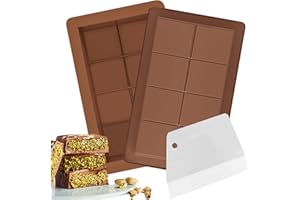 LOVPIS Moule Tablette Chocolat Profond, 2PCS Moule à Chocolat Dubai, Chocolat Moule Chocolat Profond en Silicone pour Pralines et Bonbons au Chocolat DIY