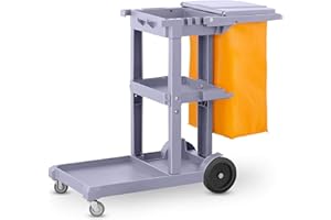 PAMEX Carro de Limpieza Profesional Multiusos para Hostelería, Restaurantes, Comercios, hospitales, Oficinas y Grandes Superficies.