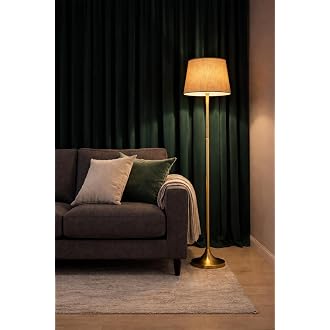 LANITIVE Floor lamp Living Room Standing lamp Brass Met...