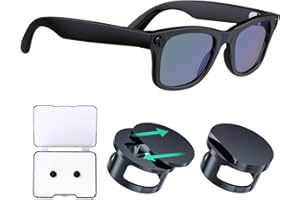 HANCENDA Cubiertas de bloqueo de luz LED ajustables para RayBan Meta Wayfarer, Skyler, Oakley, accesorios de techo, cubierta LED para meta gafas, fácil bloqueo de luz al grabar, disponible de día y noche