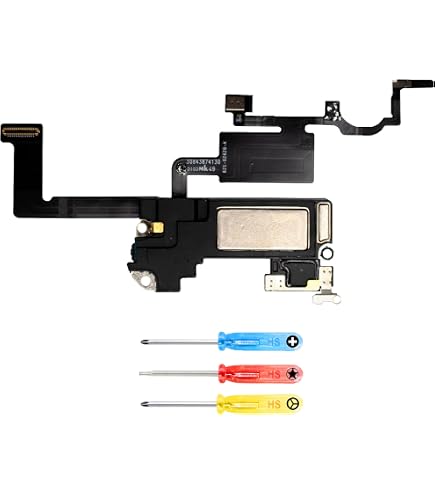 OnlyTech - Nappe de l'Écouteur Interne, du Micro secondaire et des capteurs de luminosité et de proximité de Remplacement pour iPhone 12 OnlyTech - Nappe de l'Écouteur Interne, du Micro secondaire et des capteurs de luminosité et de proximité de Remplacement pour iPhone 12