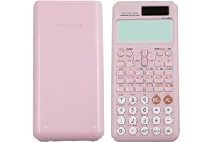 DAKEXIONG Calculatrice Scientifique Compatible avec FC-991ES Plus-2ème Édition avec 417 Fonctions pour Fournitures de Rentrée Scolaire,Étudiants,Enseignants,Affaires,Bureau,Maison,Rose