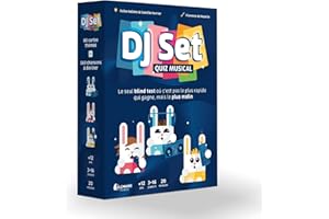 DJ SET QUIZ MUSICAL DJ SET – Jeu de Société Famille et Amis – Redécouvre le Blind Test – 80 Thèmes Originaux, 560 Morceaux – 3 à 16 Joueurs – Dès 12 Ans – Jeu musical convivial – Idée Cadeau Originale pour Noël ou Soirée
