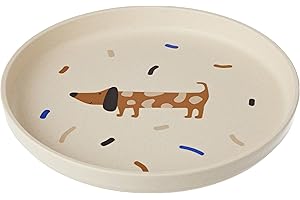 LÄSSIG Plato infantil Kids Plate Vajilla para niños sin BPA, para lavavajillas y microondas/Plate PP/Cellulose Little Mateys royal blue