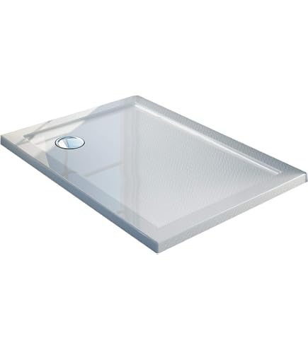 Duschkabine 80x100 Cm PVC Eckabtrennung – Doppelfalttür, Höhenverstellbar, Weiß, Made In Italy