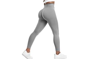 Yiifit Damskie legginsy sportowe Booty Scrunch Push Up bezszwowe z wysoką talią