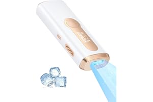 Haarlosy Depiladora IGBT, depilación láser para hombre/mujer, 999.900 pulsos de luz, 3 funciones HR/SC/RA y 9 niveles de energía ámbarF2