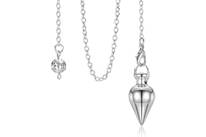 ‎JOVIVI Jovivi Orakel Esoterik Kupfer Pendel mit Kette Radiästhesie Spitze Pendulum Healing Reiki Energietherapie Meditation Tensor