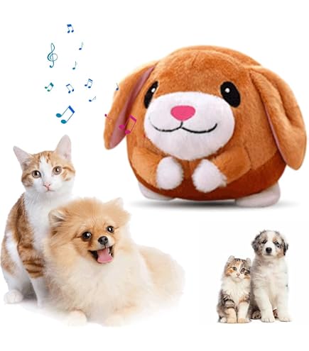 Jouet Interactif Pour Chien - Balle Rebondissante Et Parlante - Peluche Mobile Amusante - Bleu - 3