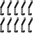GlazieVault Coat Hooks for Wall – Door Hooks (10 Pack) - Heavy Duty Coat Hooks Wall Mounted - Premium Design Rust Free Wall Hooks for Hanging