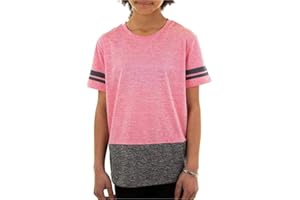 More Mile Marl Mädchen Running Short Sleeve Top – Pink, Rose, 9-10 Jahre