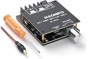 NEOHIPO ZK-1002L 100W x 2 Bluetooth 5.0 Stereo Audio Receiver Amplifier Board 2 Channel Mini Power Digital Module Amp for Home Passive Speakers