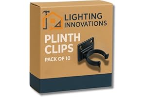 LIGHTING INNOVATIONS 10 x Kitchen Plinth Leg Clips & Brackets Kick Board Plastic FITS 32MM Dia Leg