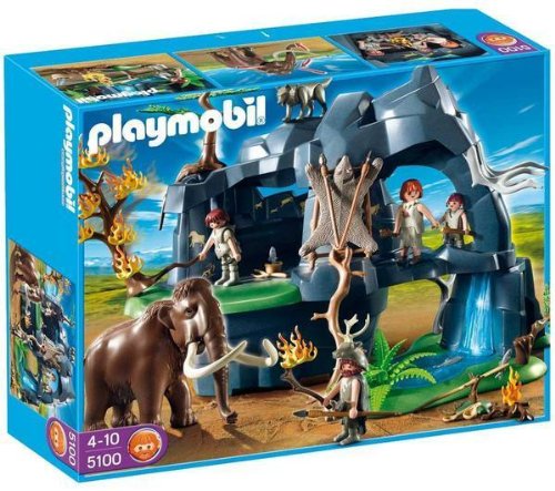 Preisvergleich Produktbild PLAYMOBIL 5100 – Grotte préhistorique AVEC Mammouth