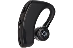 HEAYZOKI Auriculares Bluetooth de una Sola Oreja, Elegantes Auriculares Deportivos V9 Inalámbricos con Cancelación de Ruido de 180° Ajustables con Gancho para la Oreja, Auriculares de Teléfono para Conducir, D