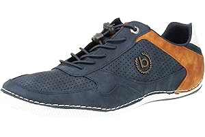 BUGATTI Mężczyźni Trampki codzienne z elastyczną podeszwą, buty sznurowane z pianką zapamiętującą kształt, elastyczne sznurowadłaAdidasy