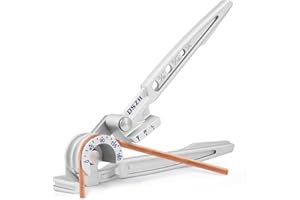 Bonvoisin Piegatubi Manuale 6-12 mm Compatibile con 2/3 180 ° per tubi in rame/alluminio per la riparazione di tubazioni di condizionatore d'aria 1/4'' 5/16'' 3/8''
