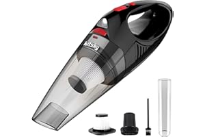 kitsky Handheld Vacuum, Cordless Car Vacuum Cleaner with Powerful 9500PA Suction, Mini Portable Hoover - Handheld for Sofa, Mattress, Windows, Black (second)