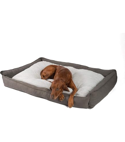 HIMAX Orthopädisches Hundebett Für Große Hunde – Mit Memory-Schaum, Waschbarem Bezug & Rutschfester Unterseite