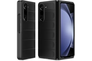 BonYonka Funda para Samsung Galaxy Z Fold 5, Funda de Silicona Resistente a Golpes y Arañazos, Forro de Microfibra Suave, Funda Integral con Protección para La Cámara, Negro