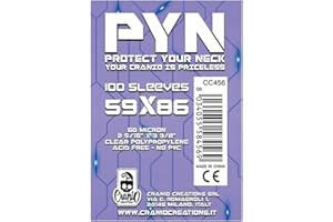 CRANIO CREATIONS PYN 59x86, Proteggi Le Tue Carte Da Gioco, Confezione Da 100 Bustine
