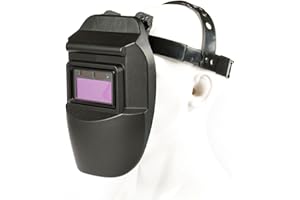 UNISOPH Schweißhelm Automatik, Solarbetriebene Schweißmaske mit Automatischer Verdunkelung,Halbgeschlossener,Verstellbarer und Bequemer Schweißhelm Schattierungsbereich 9–13,Geeignet für WIG,MIG,ARC,Schweißen