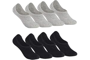 Falechay Chaussettes Basses Femme Homme 8 Paires Soquette Invisible en Coton Antiglisse des Décontractées de Sport