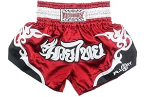 Fluory Muay Thai Shorts, reißfeste Boxshorts MMA Kampfkick Bekleidung für Männer Frauen Kinder Kampfsport Training Grappling