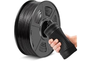 JAYO Filament TPU 95 A 1,75 mm do drukarki 3D, szpula 1 kg, czarna - elastyczna i trwała, etui na telefon, uszczelki i uchwyty, dokładność ± 0,03 mm