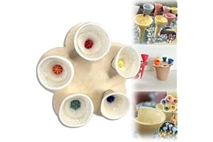 Siapude Bee Insect Drinking Cup,Bees Need Safe Places to Drink,Thirsty Pollinators Need a Drink,Bee Cups,Colorful bee Insect Drinking Cups for Garden (White)