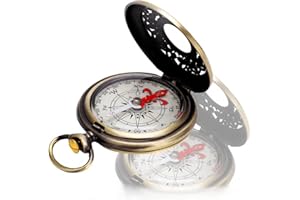 SUNGOOYUE Kompas Turystyczny, Trwałe, Odporne na Wstrząsy Wodoodporne Mosiężne Puste Narzędzia do Przetrwania na Kempingu do Nawigacji na Zewnątrz