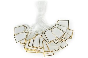 VORCOOL 500 unidades rectangular precio etiqueta etiquetas con colgantes de cadena para joyería reloj venta display