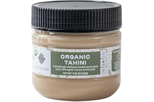 Med Cuisine 100% Organic Tahini 200gr - A Sensationally Wholesome Roasted Sesame Sauce Using 100% Organic Humera Sesame Seeds 200gr