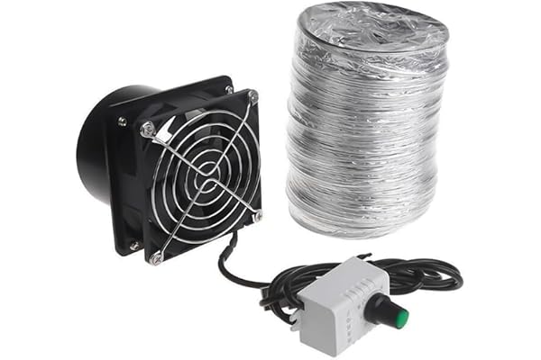 Nicear Köksutsugsfläkt Ventilation Rökutsug Kanalavgasfläkt USB Justerbar hastighet för hembadrum kök