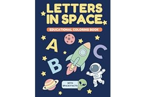 Letters In Space: Educational Coloring Book