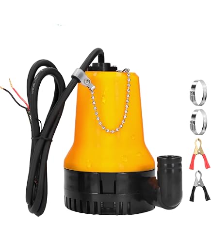 Bomba Sumergible Portátil De 21V Para Agua Y Diésel - Caudal 40-60 L/min, Cable 2.4 M, Funciona Con Batería