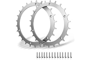 DELIXIKE Punte per robot tosaerba in acciaio inox per Bosch Indego XS 300 400 500 M700 con miglioramento della trazione per robot tosaerba,14 viti in acciaio inox per accessori,ruote fuoristrada 170 mm